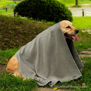 Chiffon de nettoyage serviette en microfibre serviette de plage pour chien